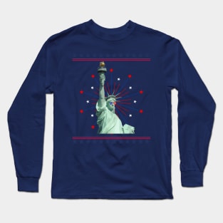 4th July Statue of Liberty Long Sleeve T-Shirt